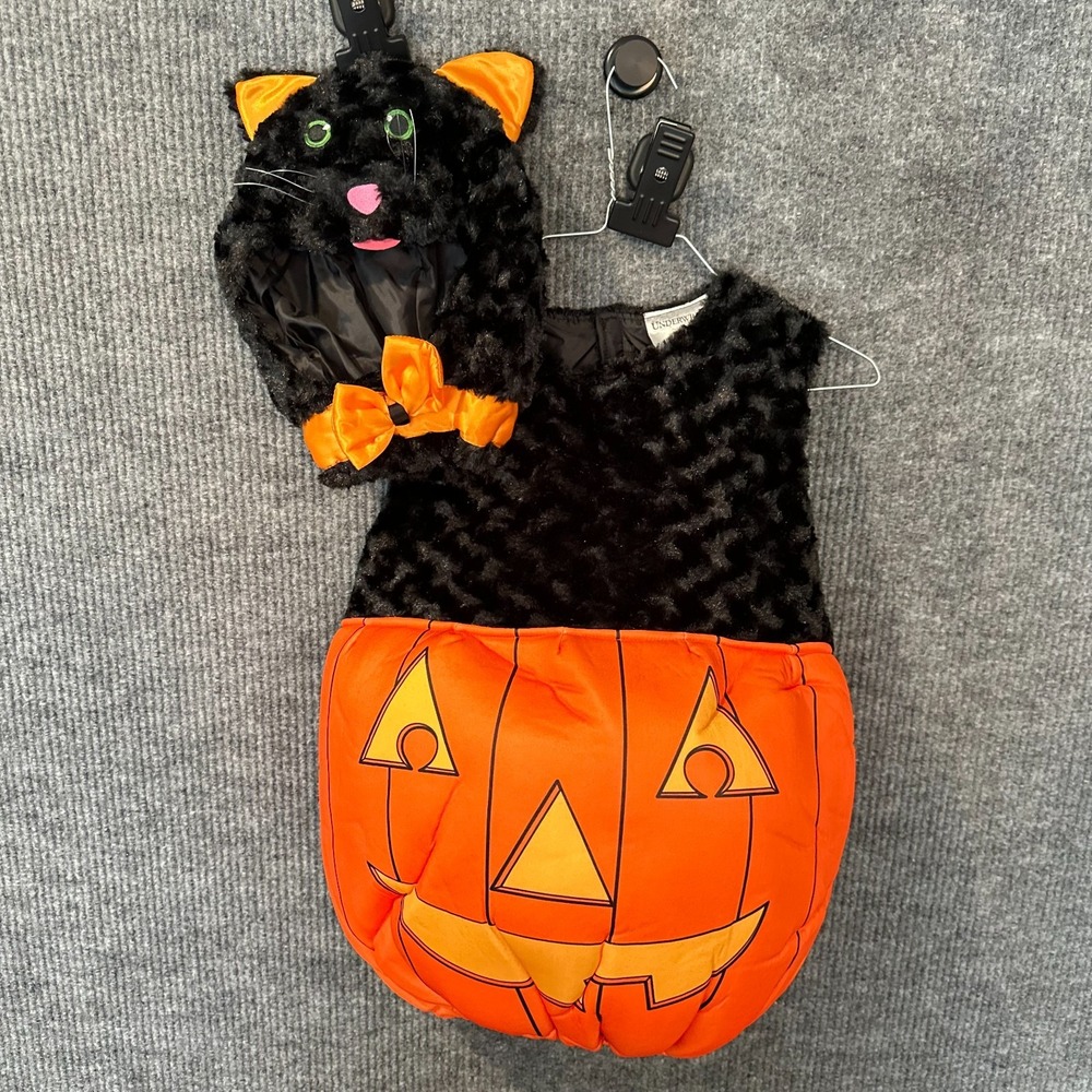 Underwraps Belly Babies Cat Nap Costume Cat and Pumpkin Unisex Kids Size 4-6